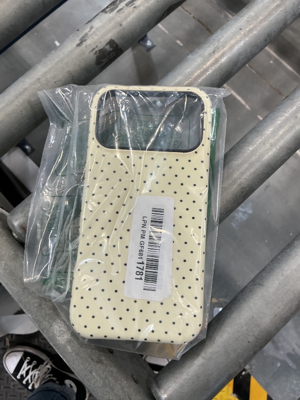 Photo 1 of Sayoaho iPhone 17 Pro Max Case, Polka Dot Pattern, Yellow