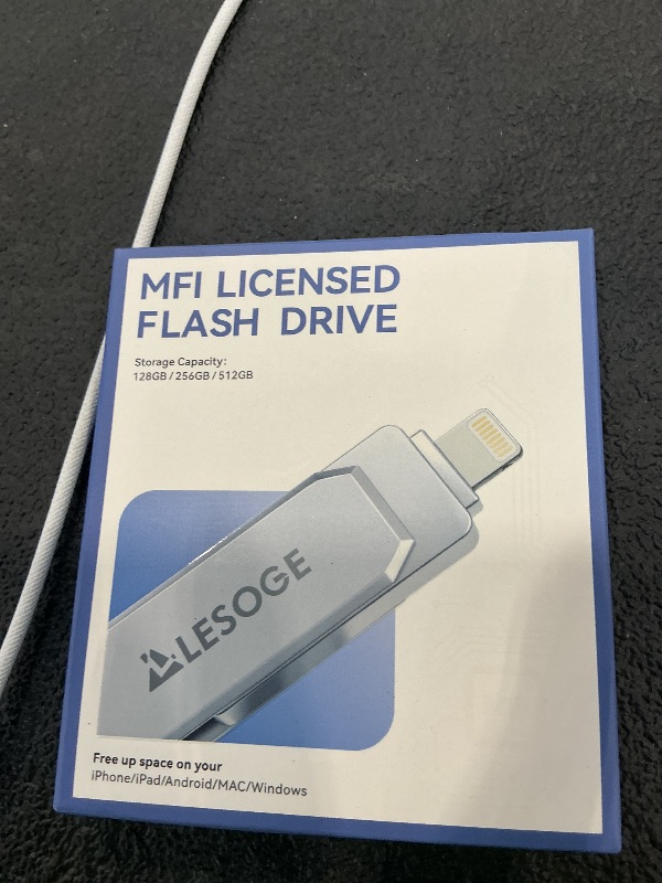 Photo 1 of LESOGE 256GB MFi Certified iPhone Flash Drive