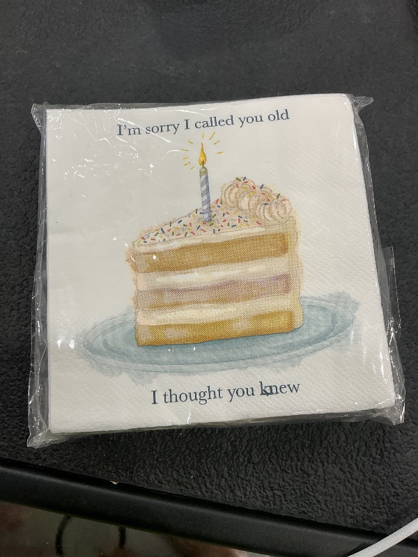 Photo 1 of Kitschy Collective "Birthday Cake" Cocktail Napkins (30 Pack)