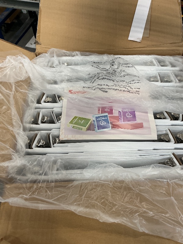Photo 1 of SUNEE White Binders 1 Inch 36 Pack Bulk, Clear View 3 Ring Binders PVC-Free (Fit 8.5x11 Inches) for School or Office Supplies