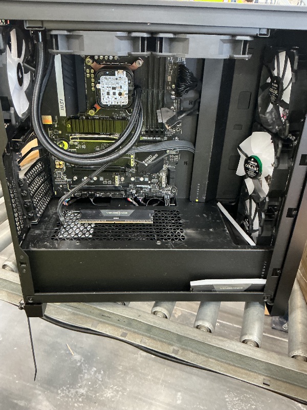 Photo 1 of Corsair Vengeance i7400 Series Gaming PC - Liquid Cooled Intel® Core™ i9 12900K CPU - NVIDIA® GeForce RTX™ RTX 4090 GPU - 2TB M.2 SSD - 64GB Vengeance RGB DDR5 Memory - Black