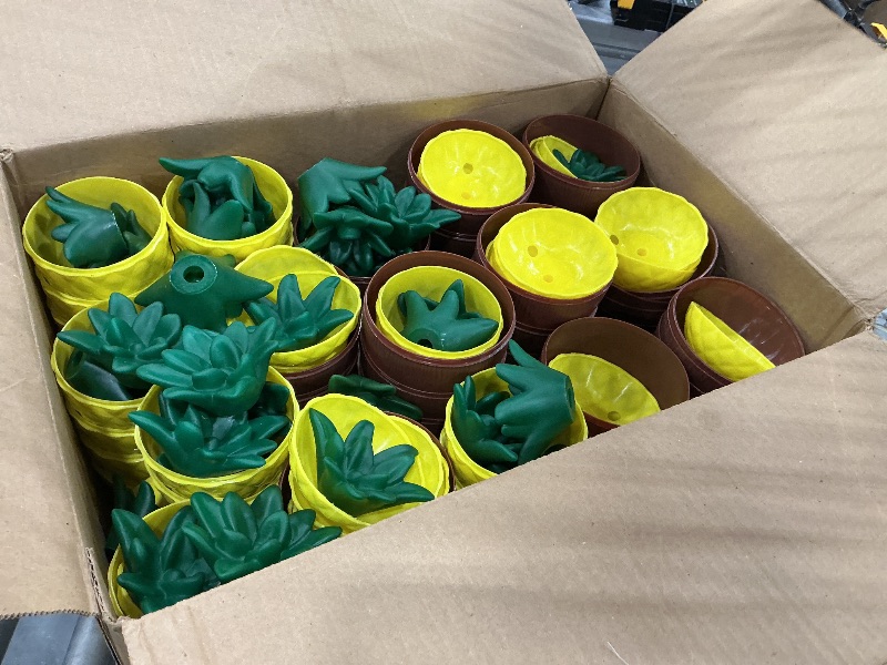 View 2 of Amyhill Pineapple Coconut Drink Cups with Lids & Straws - 72 Pcs