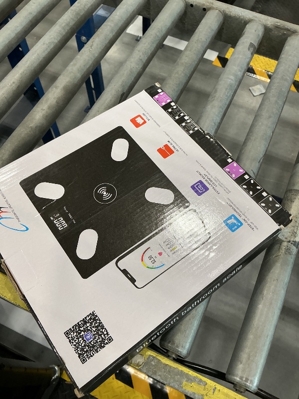 Photo 1 of Intelligent Body Fat Scale, a Simple and Practical Digital Scale that can be Connected to a Mobile Digital Bathroom Scale to Display BMI, Body Fat, Muscle Mass, and Durable Weight Scale (Black)