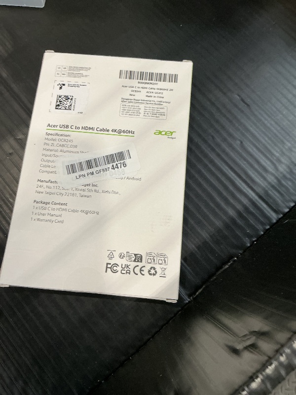 View 2 of Acer USB-C to HDMI Cable 6.6ft