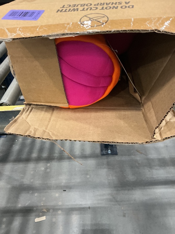 Photo 1 of Big Joe Noodle No Inflation Needed Pool Float, Orange/Pink Double Sided Mesh, Jumbo 4ft