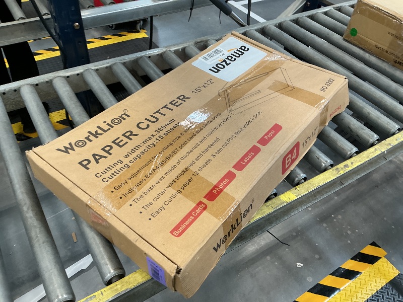 Photo 1 of 15 inch Guillotine Paper Cutter: Worklion Precision Paper Trimmer with Safety Lock,15 Sheet Capacity, Thickened Metal Based Cutting Board for Crafting Cardstock Photos Laminatedsheets in Class/Office