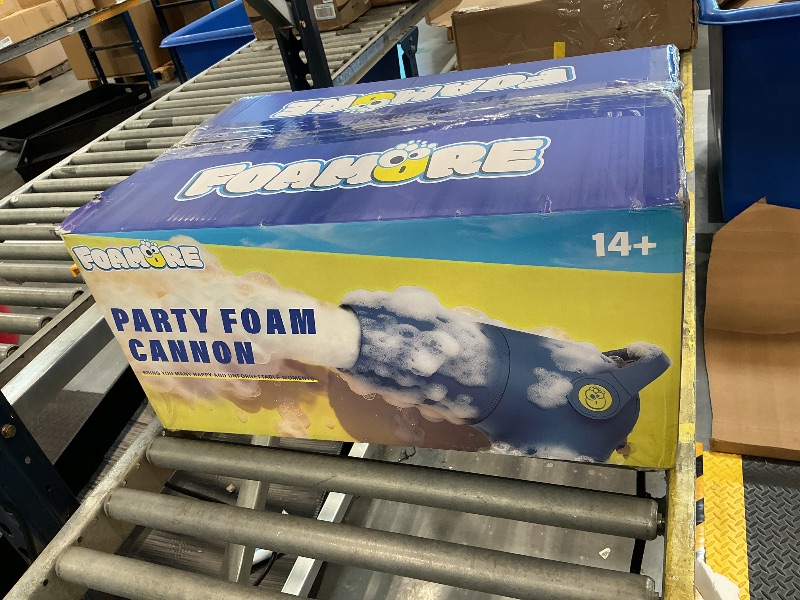 Photo 1 of Party Foam Cannon, 3 Modes Foam Machine for Party, Adjustable Wind Speed Detachable Front Barrel, Foam Making Machine for Garden Backyard Pool Indoor (Foam Machine - Enhanced Version)
