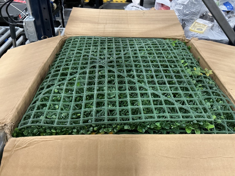 Photo 1 of Grooy Artificial Boxwood Panels, 16PCS 20"x20" Tropical Grass Wall