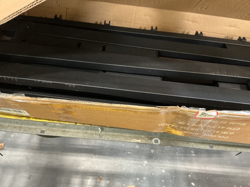 Photo 1 of OLIXIS Metal King Bed Frame - 14in High with Storage Space, No Box Spring Needed with Sturdy Steel Slat Support, 1000LBS Heavy Duty for Easy Assembly, Black for Bedroom