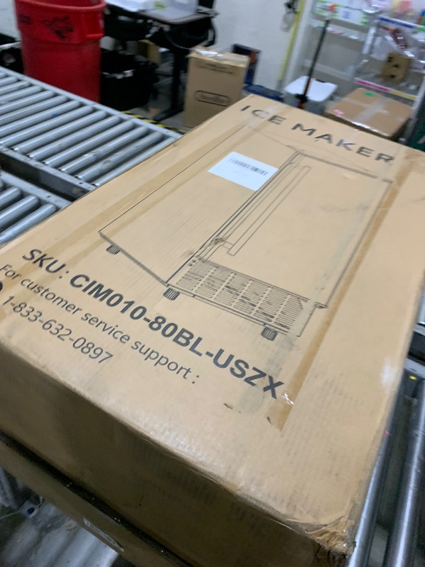 View 2 of ICEVIVAL Commercial Ice Maker, 84 Lb/Day, 25 Lb Storage
