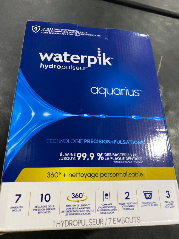 View 2 of Waterpik Aquarius Countertop Water Flosser WP-660 White