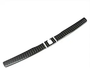 View 2 of Beautost Fit for Jeep New Grand Cherokee 2024 2025 2026 Rear Inside Bumper Sill Plate Guard Cover Trim Stainless Steel (Carbon Fiber Black)