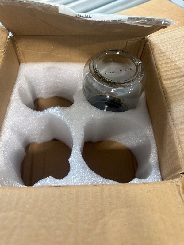 View 4 of [Only 1] NETANY 16oz Glass Jars with Bamboo Lids, 4-Pack