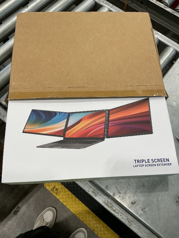 View 2 of 16" Laptop Screen Extender, 1200P FHD Ultra-Slim Triple Portable Monitor