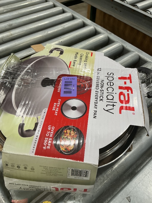 View 2 of **View Clerk Notes**T-fal Specialty Nonstick 5 Qt Stock Pot with Lid Soup Pot, 5 Quart Casserole with Lid, Easy to Clean Non Stick Cooking Pot Cookware, Dark Blue