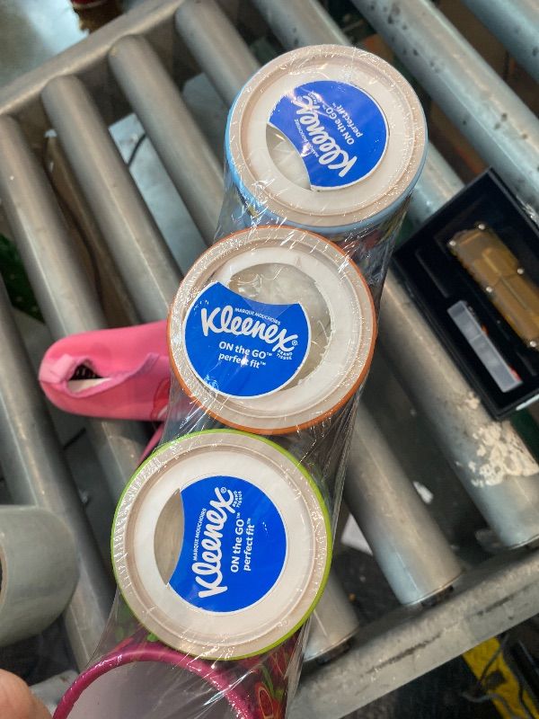 View 3 of [only 3] Kleenex Perfect Fit Facial Tissues, 4 Canisters, 50 Tissues per Can