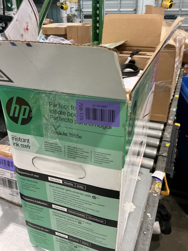 View 3 of [SOLD FOR PARTS] HP DeskJet 2855e Wireless All-in-One Color Inkjet Printer, Scanner, Copier, Best-for-home, 3 month Instant Ink trial included. This printer is only 2.4 ghz capable. (588S5A)