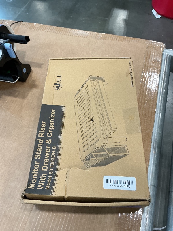 View 2 of [SOLD FOR PARTS] WALI Metal Monitor Stand with Storage
