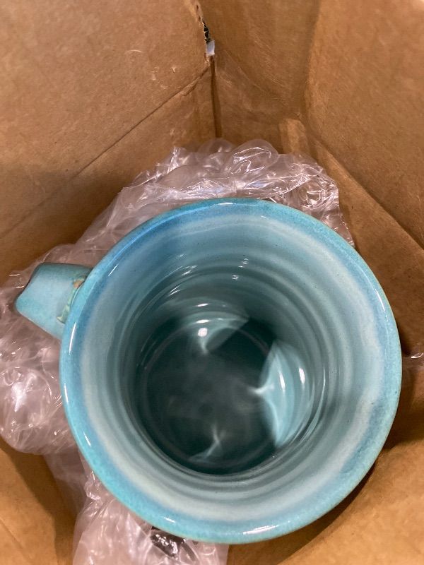 View 3 of [HANDLE IS BROKEN] Clay in Motion Handmade Ceramic Mug 24 oz