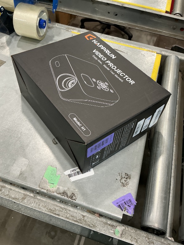 View 2 of *See Clerk Notes* HAPPRUN Native 1080P Bluetooth Projector - White