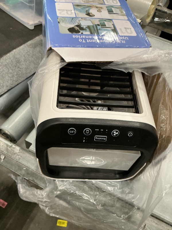 View 3 of [DAMAGED] SMLEGFT Portable Air Conditioner, 900ml Tank, White