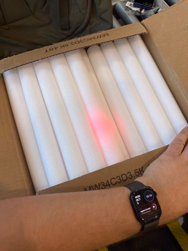 View 3 of [Missing Some] OLUPP 48 Pcs LED Foam Glow Sticks, 3 Flashing Modes