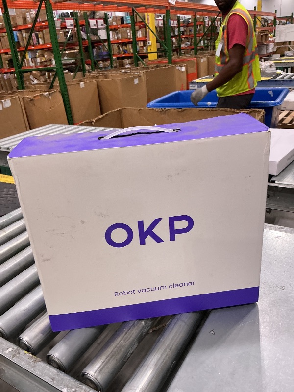 View 2 of [SOLD FOR PARTS] OKP K4 Robot Vacuum Cleaner, Dark Grey