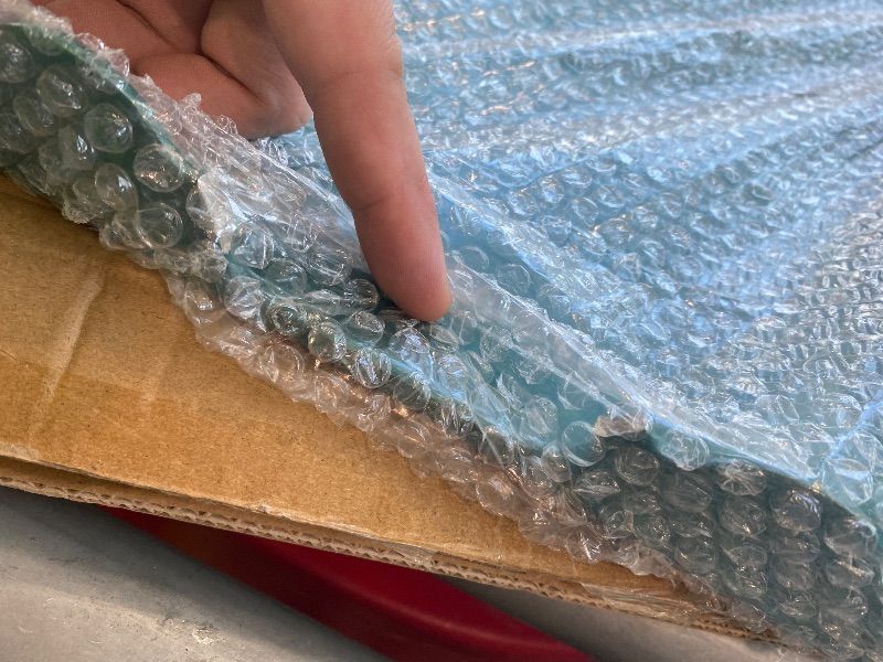 View 3 of [broken handle] Gesodant Scalloped Serving Tray, 15.7 x 11.8 Inch, Teal Blue
