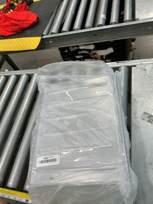 View 2 of (4pcs Pack) HKeeper Stackable Paper Trays - Clear