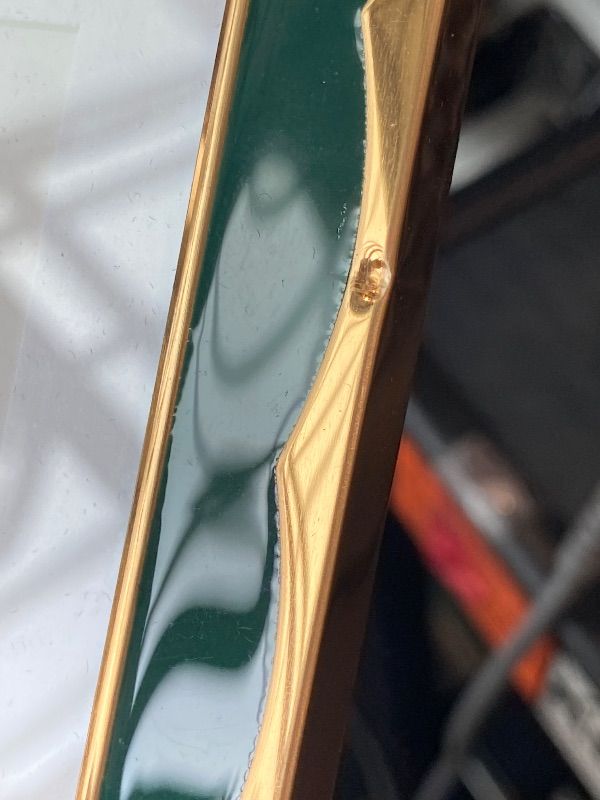 View 4 of [Dented] puthiac 4x6 Scalloped Enamel Picture Frame, Hidden Jade