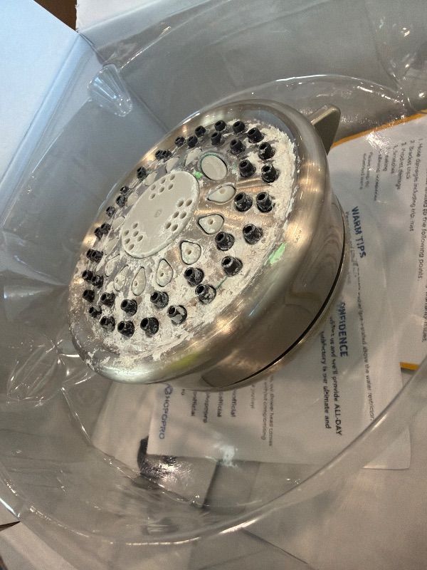 View 3 of [See Live Photos, Not the Same and needs heavy cleaning] HOPOPRO High Pressure 5-Mode Fixed Showerhead
