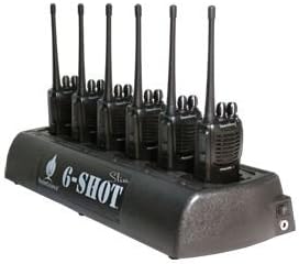 Photo 1 of Klein Electronics 6-Shot Slim Multi Unit Battery Charger holding six portable two-way radios/ 4PODS INCLUDED
