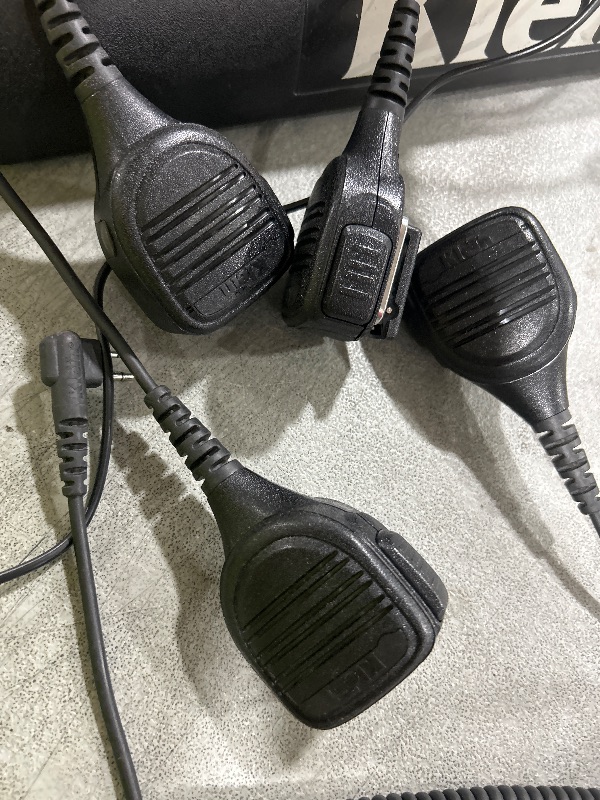 View 3 of Klein Electronics 6-Shot Slim Multi Unit Battery Charger holding six portable two-way radios/ 4PODS INCLUDED