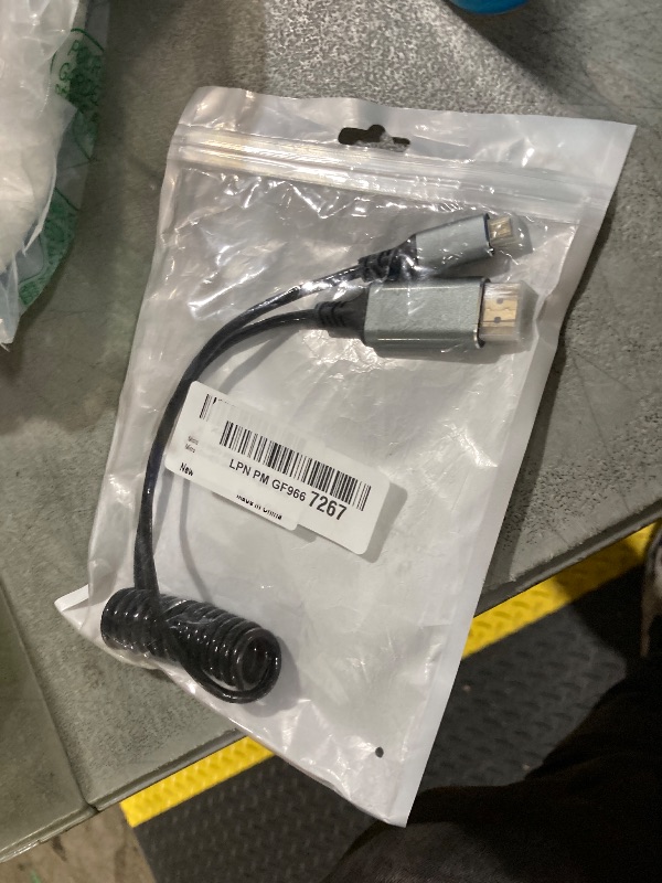 View 2 of ZeniKon Coiled Micro HDMI to HDMI Cable, 1FT-3FT, 4K@60Hz