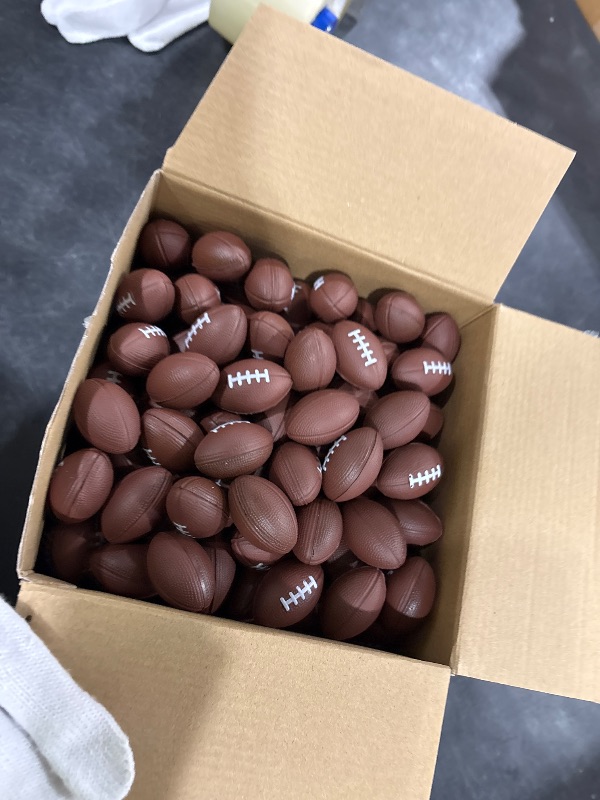 View 3 of Jerify Mini Foam Footballs Bulk Pack (250 Count)