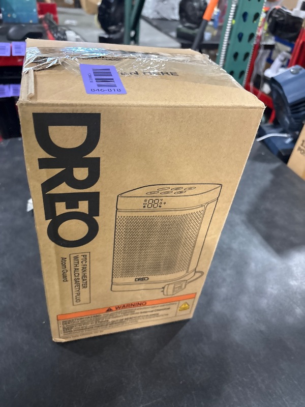 View 3 of DREO Portable Electric Space Heater, 1500W, Silver
