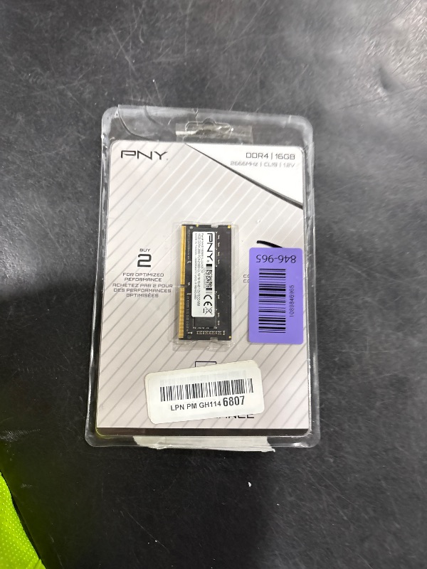 View 2 of PNY 16GB DDR4 2666MHz Laptop Memory RAM