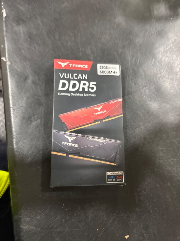 View 2 of TEAMGROUP T-Force Vulcan DDR5 32GB (2x16GB) 6000MHz CL38 Desktop Memory