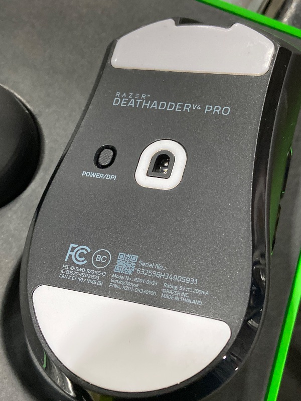 View 3 of Razer DeathAdder V4 Pro Wireless Gaming Mouse - Black