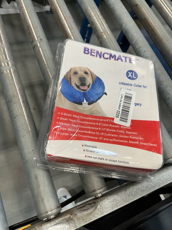 Photo 1 of BENCMATE Inflatable Dog Cone Collar - X-Large, Blue