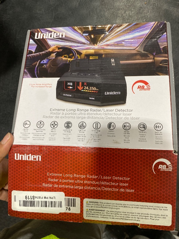 View 2 of Uniden R8 Radar/Laser Detector