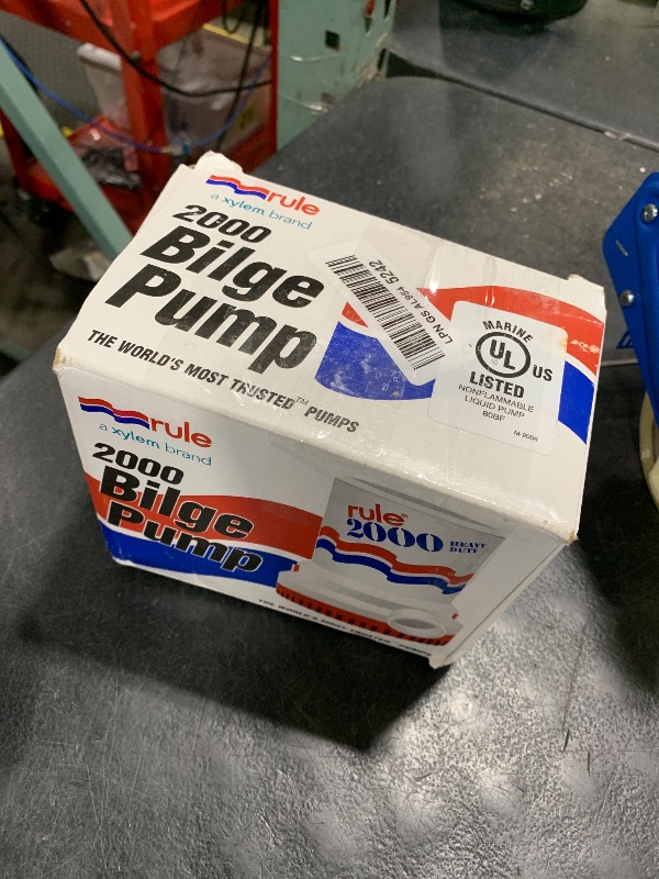 View 2 of Rule 2000 GPH Bilge Pump, 24V DC