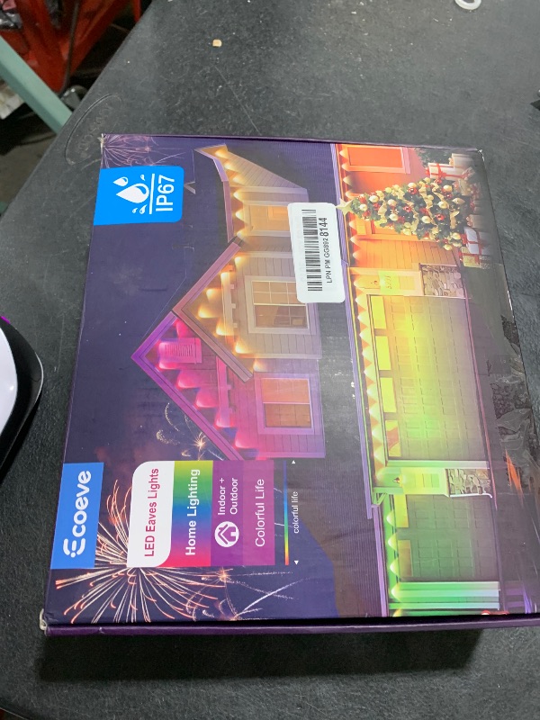 View 3 of Ecoeve Permanent Outdoor RGB+IC String Lights, 201ft White