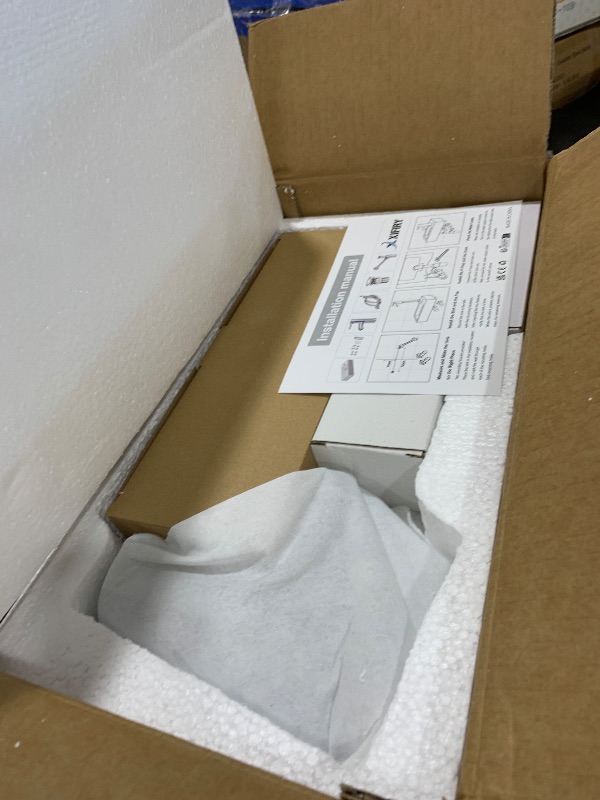View 2 of XIFIRY Wall Hung Basin Sink, Rectangle Ceramic Wash Basin