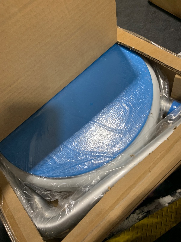 View 2 of Vaunn Adjustable Swivel Shower Stool - Baby Blue