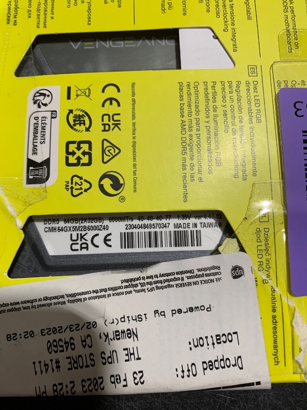 View 3 of Corsair Vengeance RGB DDR5 64GB (2x32GB) 6000MHz Memory Kit