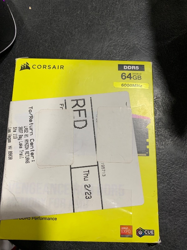 View 4 of Corsair Vengeance RGB DDR5 64GB (2x32GB) 6000MHz Memory Kit