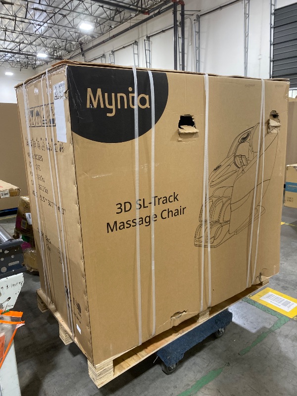 View 2 of MYNTA Massage Chair Full Body, 170° Flexible SL Track Shiatsu Massage Chairs with Zero Gravity, Bluetooth Speaker, Airbags & Heating, MC1650(Grey)