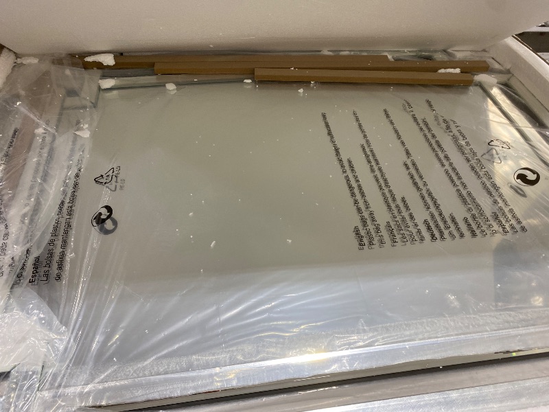 View 2 of Autdot 36" X 47" Large Decorative Wall Mirror for Decor, Large Elegant Living Room Mirror with Glass Pieces and Beveled Edge, Modern Bathroom Mirror Hang Horizontally or Vertically