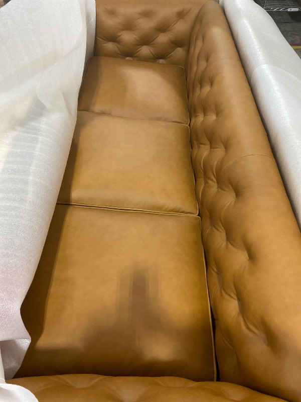 View 6 of POLY & BARK Essex 89" Leather Sofa